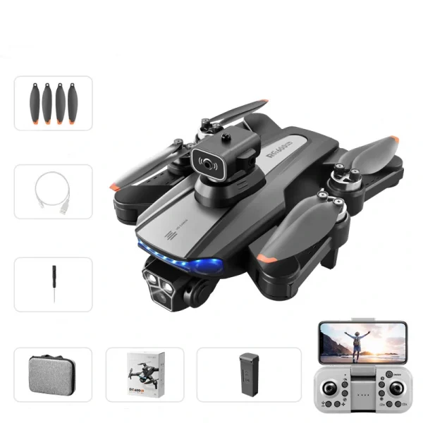 PJC RG600 PRO WiFi FPV with 4K 720P ESC HD Dual Camera 360 Obstacle Avoidance Optical Flow Positioning Flowing Light Brushless Foldable RC Drone Quadcopter RTF - Image 8