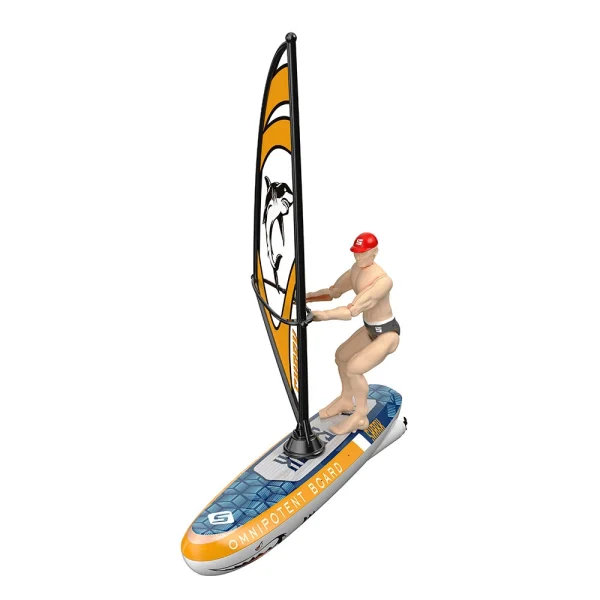2.4G RC Boat Colorful Sailboat Swinging Sail Driving Swimming Pool Ship Underwater Balance Vehicles Models Toys - Image 3