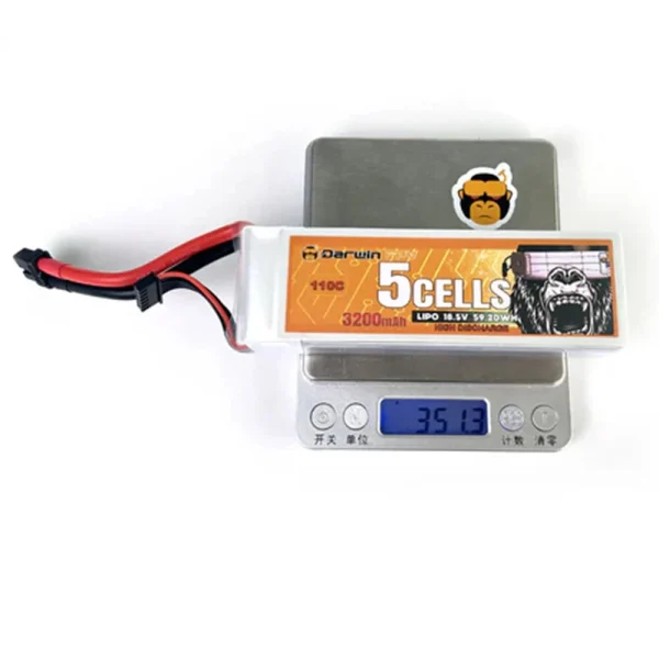 DarwinFPV 5S 3200mAh 18.5V 110C LiPo Battery XT90 Plug for RC Drone - Image 4