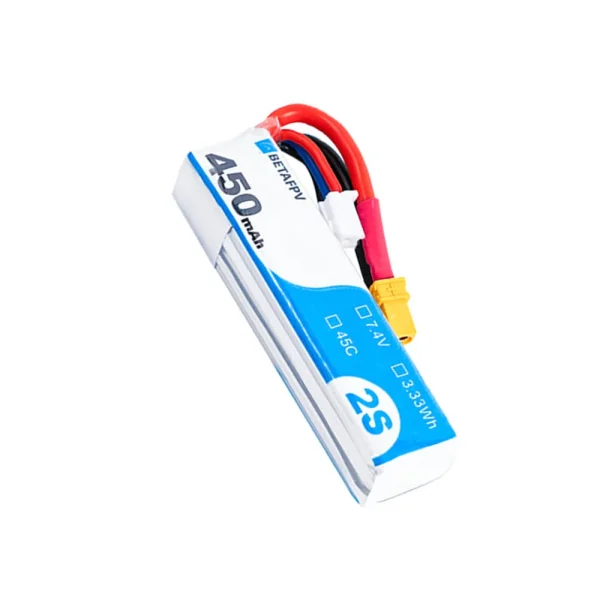2PCS BETAFPV 7.4V 450mAh 45C 2S LiPo Battery XT30 Plug for Flywoo FlyLens 85 Betafpv Pavo Pico Metro85 Metro85 HD Beta75X Whoop RC FPV Racing Drone - Image 2