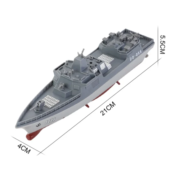 777-583 1/890 2.4G 4CH RTR RC Boat 15KM/H Speed Waterproof Destroyer RC Vehicle Models - Image 6