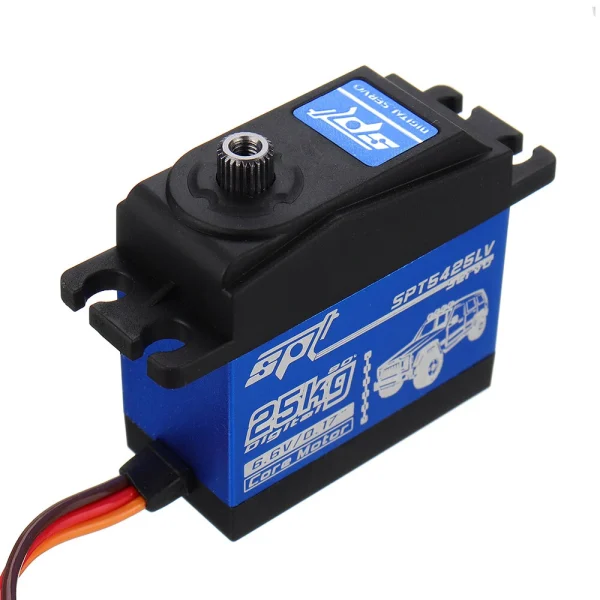 SPT Servo SPT5425LV 25KG 90 Large Torque Digital Metal Gear Servo For 1:8  1:10 RC Robot Car Boat - Image 2