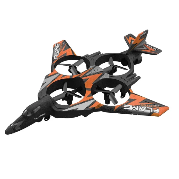 TU 160 Fighter 2.4G One Key Spray Gravity Sensor EPP FPV RC Drone Airplane Quadcopter Glider RTF With LED Lights for Beginners - Image 5