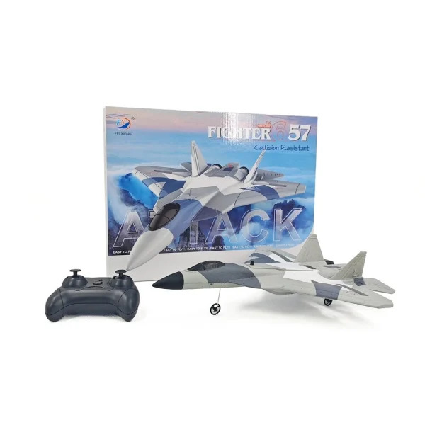 FX657 SU57 240mm Wingspan 2.4GHz 2CH 3-Axis Gyro Automatic EPP RC Airplane Fighter RTF - Image 5
