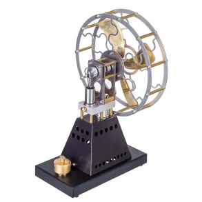 STARPOWER YH003 4-Blades Retro Fan Thermal Power Stirling Engine Model Physics Experiment Science Discovery Production Invention Gift Collection Toys