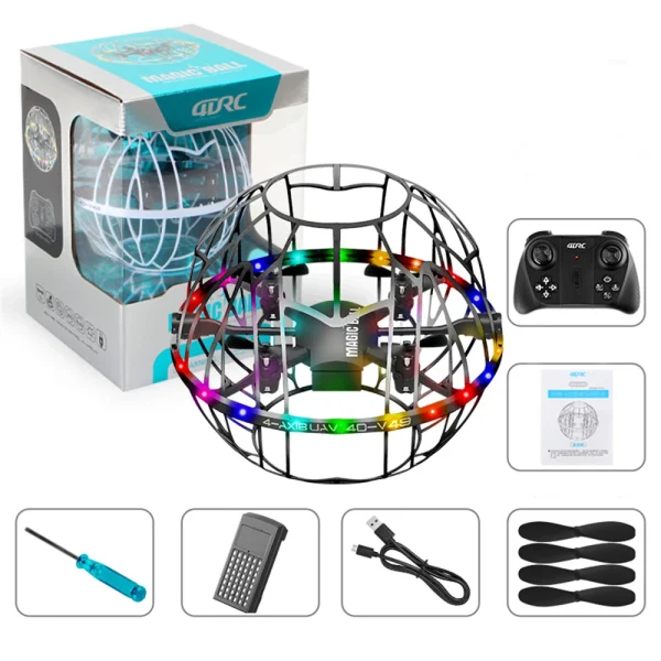 4DRC V49 Gesture One-Key Throwing Automatic Obstacle Avoidance 360 Stunt Spin LED Circle Protection Kids Gifts 2.4G 4CH 6-Axis Remote Control RC Toys Drone Quadcopter RTF - Image 4