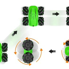 2.4G 4CH Stunt Drift RC Car Deformation Remote Control Rock Crawler Roll Flip Kids Robot Auto Toy