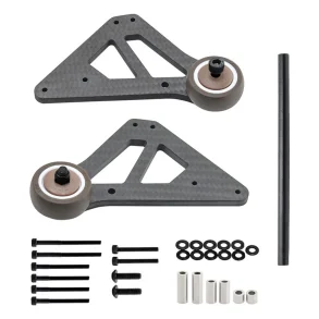 Upgraded Carbon Fiber Wheelie Bar Head Up Wheel Set for Arrma 1/7 Mojave V2 EXB RC Cars Vehicles Models Spare Parts Accessories