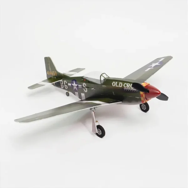 MinimumRC P51 Mustang 420mm Wingspan RC Airplane Fighter with Retractable Landing Gear KIT + Motor - Image 7