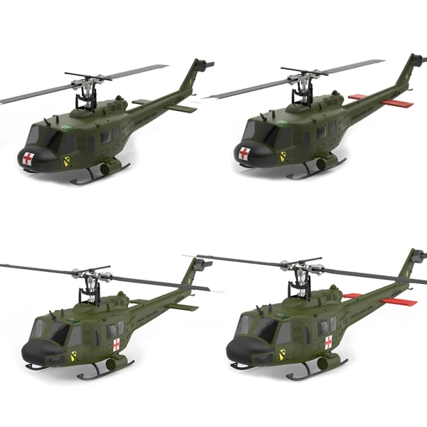 Eachine E190 PRO UH-1 2.4G 6CH 3D6G 1:34 Scale Huey Dual Brushless Motor Flybarless RC Helicopter Compatible with FUTABA S-FHSS - Image 7