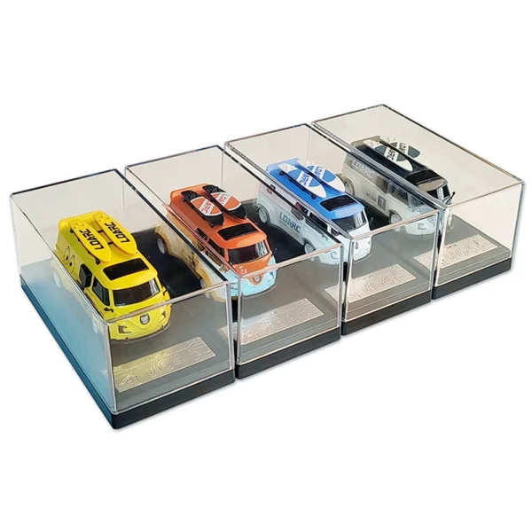 LDARC V64 1/64 2.4G RWD RC Car Mini Drift Flat On-Road LED Lights LC01 Chassis Micro Van Vehicles Models Full Proportional Remote Control Racing Toys 80 Minutes Playing Time - Image 8