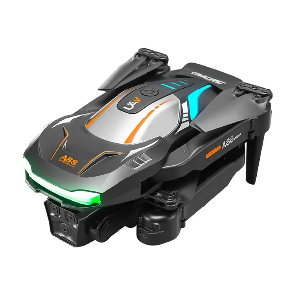 YCRC A88 PRO WiFi FPV with 3 HD Lens Optical Flow Positioning Cool Gradient Lighting Foldable RC Drone Quadcopter RTF - Image 7
