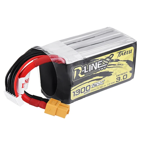 TATTU R-LINE V3.0 6S 22.2V 1300mAh 120C 6S1P LiPo Battery XT60 Plug for Mark5 HD iFlight Nazgul5 V3 Geprc Cinelog35 V2 RC Drone FPV Racing - Image 3