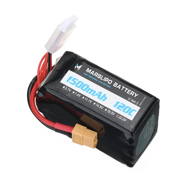 MARSLIPO 22.2V 1500mAh 120C 6S Lipo Battery XT60 Plug for SpeedyBee Master 5 V2 Darwinfpv CineApe35 6S iFlight SH CineFlow 5  FPV Racing Drone - Image 5