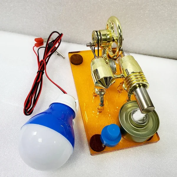 K611 Hot Air Stirling Engine Model Acrylic Base Plate Physics Experiment Science Discovery Production Invention Desktop Decorations Collection Toys - Image 7