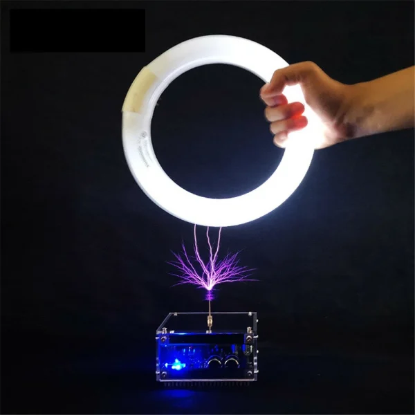 Stark Long Arc And Bluetooth Music Dual Mode Music Tesla Coil Palm Flash Bluetooth Flash Length 10CM Science Toys - Image 3