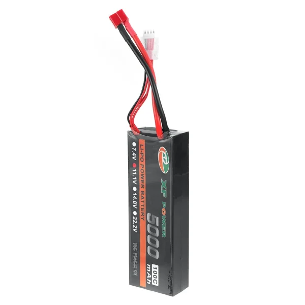 XF POWER 11.1V 5000mAh 100C 3S LiPo Battery T Deans Plug for RC Drone - Image 5