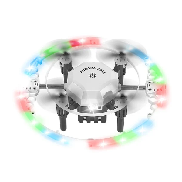 FX-41 AURORA BALL Light Ring 360 Stunt Spin Altitude Hold Mode LED Circle Protection Kids Gifts 2.4G 4CH 6-Axis Remote Control RC Toys Drone Quadcopter RTF - Image 3