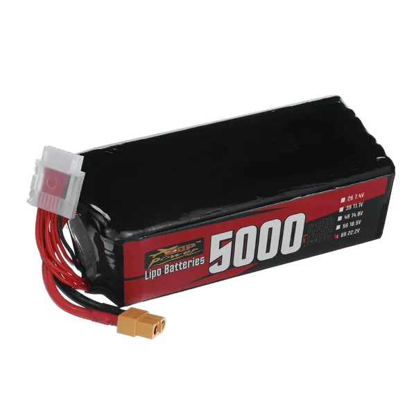 ZOP Power 6S 22.2V 5000mAh 100C 111Wh LiPo Battery XT60 Plug for RC Drone - Image 2