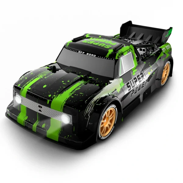 JJRC Q123YW 1/16 2.4G 4WD Drift Spray RC Car LED Light High Speed Racing 360  Drift On-Road Flat Short Course Vehicles Models RTR Toys - Image 3