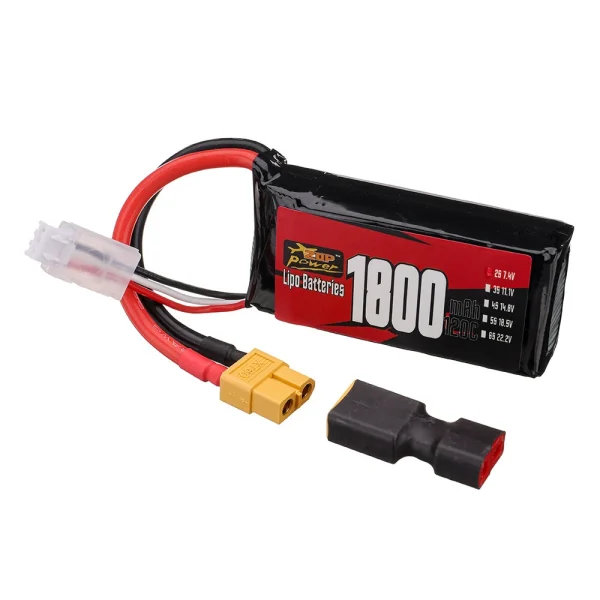ZOP Power 2S 7.4V 1800mAh 120C 13.32Wh LiPo Battery XT60 Plug for RC Drone - Image 5