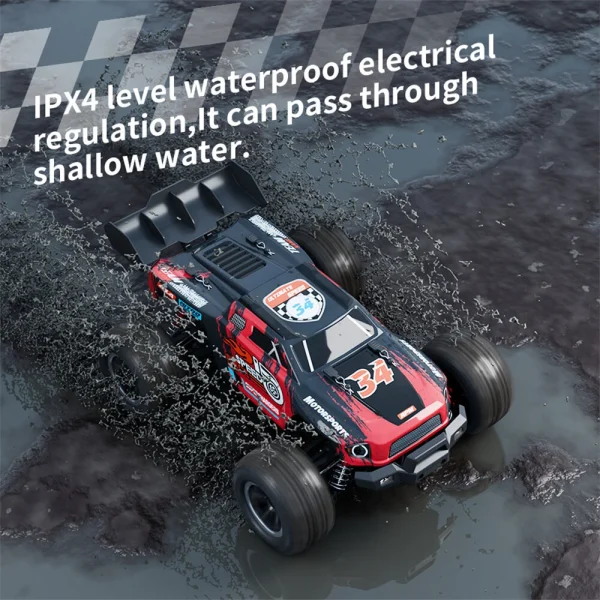 HW HW8810 RTR 1/16 2.4G 4WD 50km/h Brushless RC Car High Speed LED Light Off-Road Pickup Truck All Terrain Full Proportional Vehicles Models Toys - Image 8