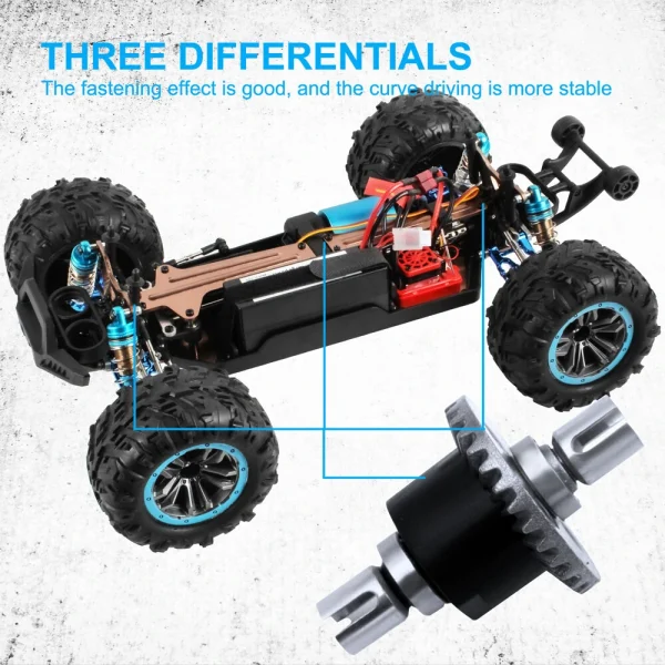 XLF F22A RTR 1/10 2.4G 4WD 70km/h Brushless RC Car Off-Road Vehicles Metal Chassis 3650 Motor 85A ESC - Image 8