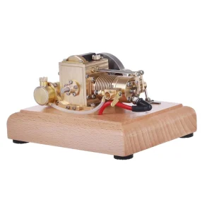 M16B 1.6cc Mini horizontal Air-cooled Single-cylinder 4 Stroke Gasoline Hit Miss Complete Engine Model with Wooden Base