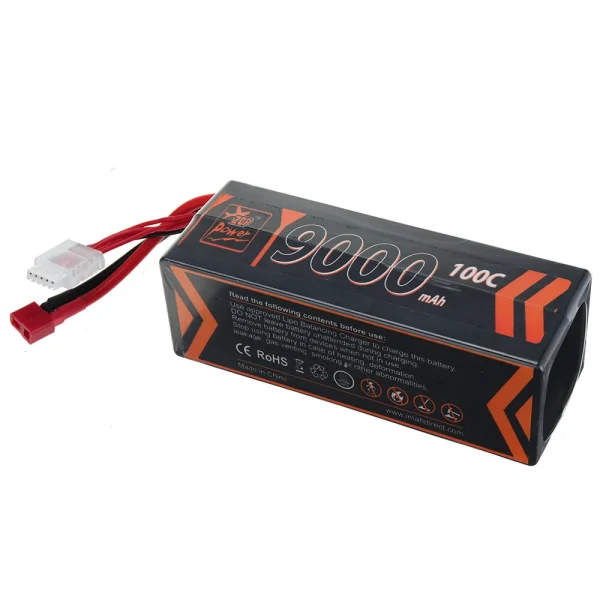 ZOP Power 15.2V 9000mAh 100C 4S LiPo Battery T Deans Plug for ZD Racing Pirates 3 RC Car - Image 6
