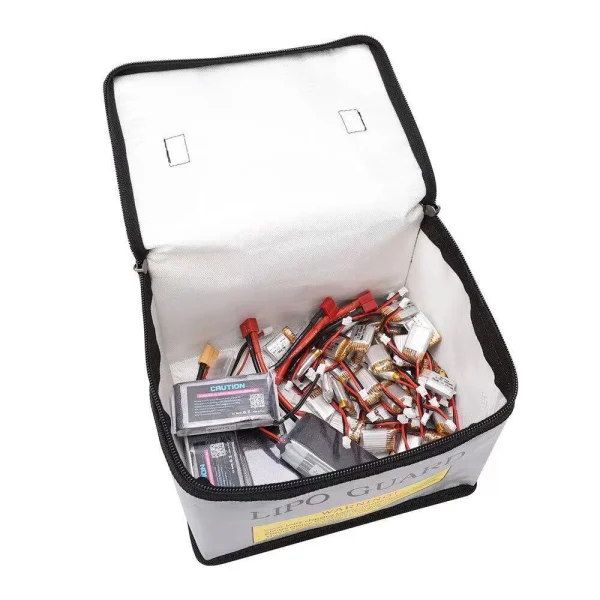 LiPo Battery Safety Guard Portable Anti-explosion Waterproof Bag 215x145x165mm - Image 3