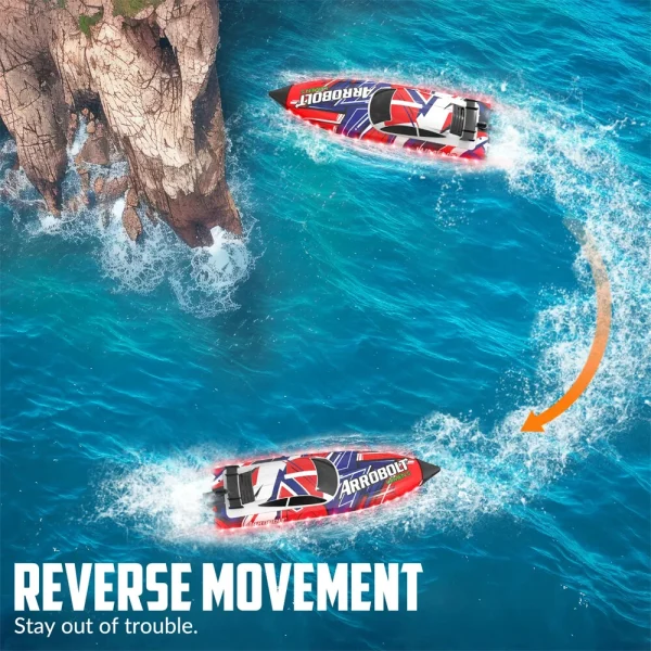 Volantexrc 797-6 SR40 2.4G 35mph RTR Brushless RC Boat Waterproof Auto Self Righting Reverse LED Light Water Cooling System Full Proportional High Speed Remote Control Ship Vehicles Models Toys - Image 5