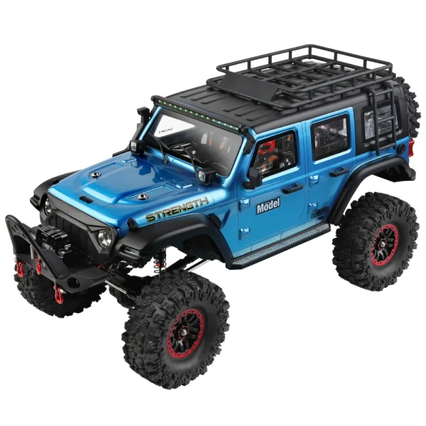 Wltoys 104010 RTR 1/10 2.4G 4WD RC Car Rock Crawler Off-Road Climbing Truck Full Proportional LED Light Vehicles Models Toys - Image 8