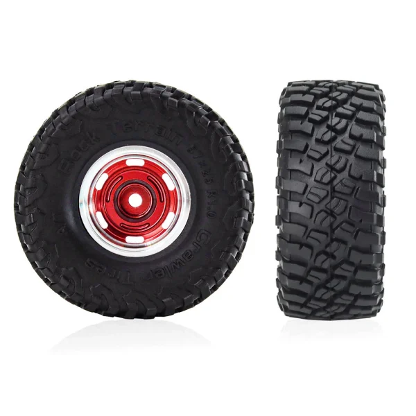 4PCS 1.0 Inch Wheels BFLU Tires Spare Parts for TRX4M SCX24 FMS24 RC Climbing Car Vehicle Models Accessories Parts - Image 7