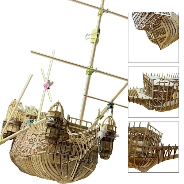 Silent Mary DIY Wooden Pirates Ship Model Kit Building Model Handmade Gift - Image 6