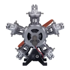 TECHING DM116 1/6 Metal Five-Cylinder Radial Engine DIY Assembly Kit Excellent STEAM Science Education Discovery Toys Children Gifts