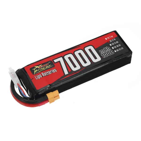 ZOP Power 11.1V 7000mAh 100C 3S 77.7Wh LiPo Battery XT60 Plug for RC Drone - Image 2