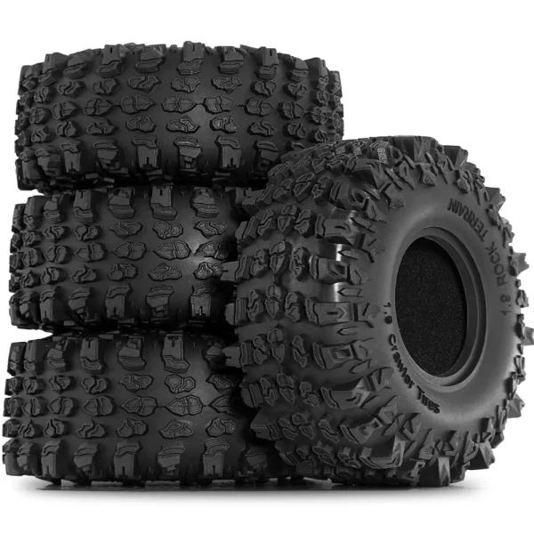 4PCS Upgraded 1.9 Inches Rubber Soft Tyres for 1/10 Axial SCX10 III Yi Kong Toys YK4017 RGT Rock Crawler Climbing Truck RC Cars Vehicles Models Spare Parts R226 - Image 3