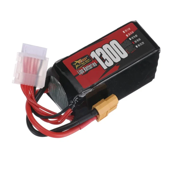 ZOP Power 5S 18.5V 1300mAh 60C LiPo Battery XT60 Plug for RC FPV Racing Drone Airplane Helicopter - Image 2