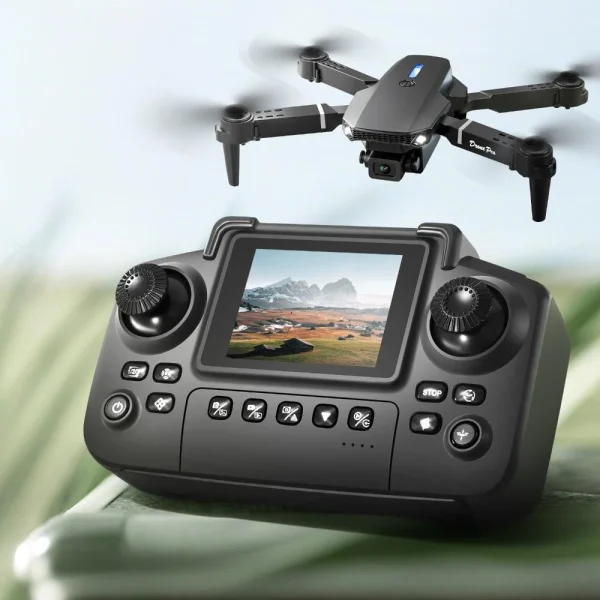 YLR/C E88 / E88D WiFi FPV with LCD Screen Controller HD Dual Camera Lighting Arms Optical Flow Positioning Colorful LED Light Foldable RC Drone Quadcopter RTF - Image 5