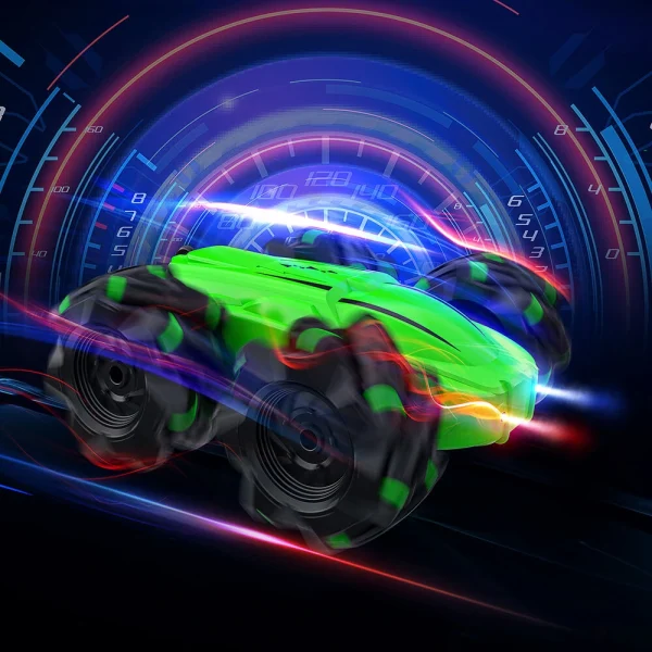 2.4G 4CH Stunt Drift RC Car Deformation Remote Control Rock Crawler Roll Flip Kids Robot Auto Toy - Image 5