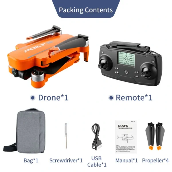 JJRC X17 GPS 5G WiFi FPV with 6K ESC HD Camera 2-Axis Gimbal Optical Flow Positioning Brushless Foldable RC Drone Quadcopter RTF - Image 9