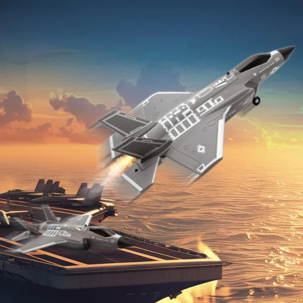 FX9635 F35 2.4GHz 4CH 330mm Wingspan EPP 6-axis Gyroscope Brushless Ducted Fan RC Airplane RTF for Beginner - Image 3
