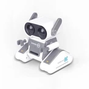JYX001 Remote Control Robot 2.4Ghz Wireless 6-Wheel Drive 360 Omnidirectional Light Music Dancing Robot Toys for Children