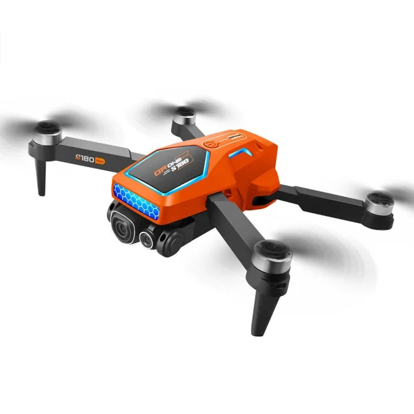 YLR/C S180 MAX Three Camera WiFi FPV with 3 HD Lens Electric Adjustment 360 Obstacle Avoidance Optical Flow Positioning LED Night Flight Light Brushless Foldable RC Drone Quadcopter RTF - Image 4