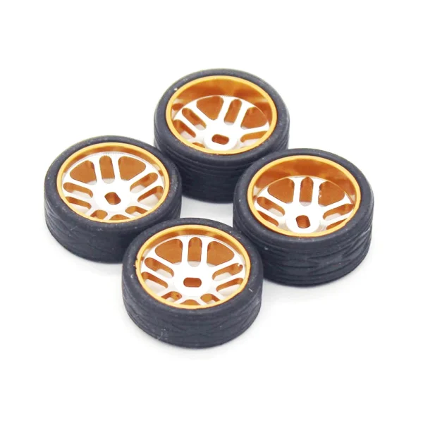 1/28 Metal Wheel Hub Two Narrow and Two Widen Tires RC Car Vehicle For Wltoys 284131 Models Parts