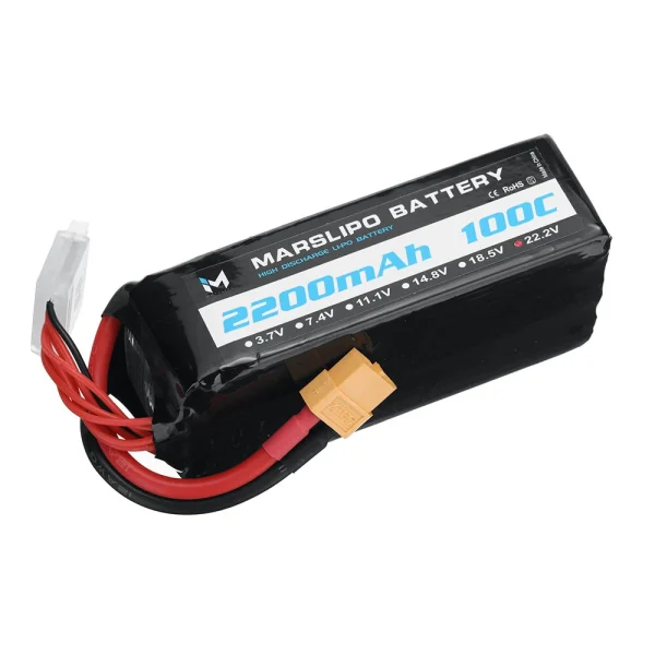 MARSLIPO 22.2V 2200mAh 100C 6S Lipo Battery XT60 Plug for RC Drones - Image 5