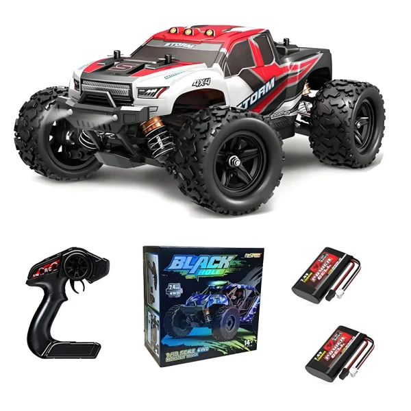 HS 18301/18302/18303/18304 RTR 1/18 2.4G 4WD 36km/h RC Car High Speed Off-Road Truck LED Light Full Proportional Vehicles Models Toys - Image 2