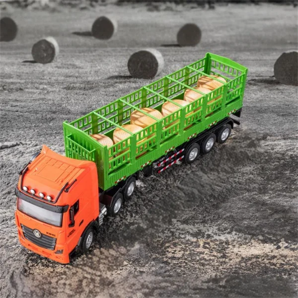 Huina 1312 1/18 2.4G 9CH Wireless RC Car Half Alloy Transport Truck  Vehicle Models RTR for Children Toys - Image 2