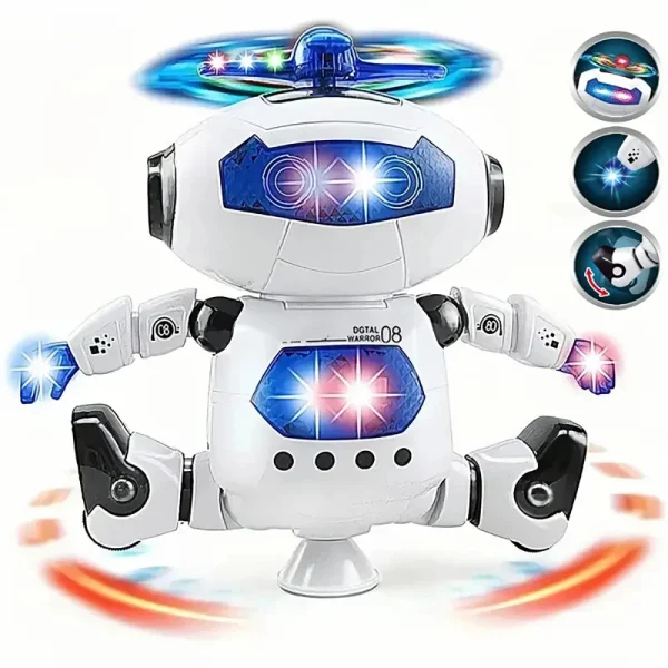 360 Space Rotating Dance Astronaut Robot RC Music LED Light Electronic Walking Funny Toys for Kids Children Birthday Gift - Image 3