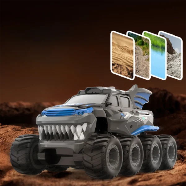 JJRC Q201 2.4G 8WD Off-Road Forward Amphibious RC Car RTR Vehicle Toy - Image 3